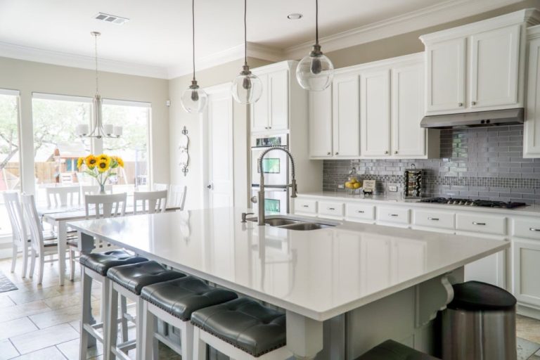 Cocina con luz LED